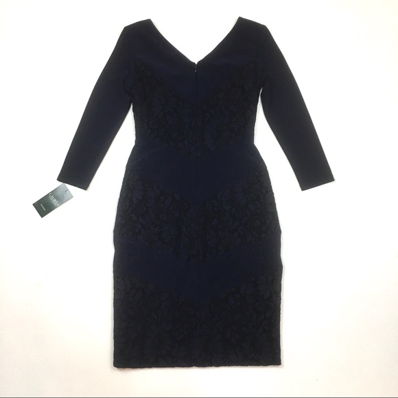 Ralph Lauren lace sheath dress cocktail party NEW - Picture 5 of 8